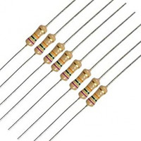 resistors, carbon film 5% tolerance 1/4W through-hole